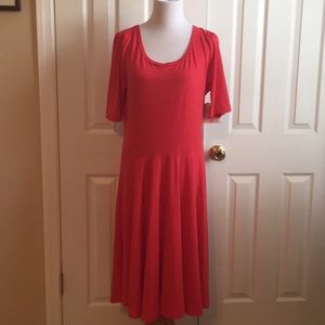 NWT Lularoe Nicole Dress 2xl -Red